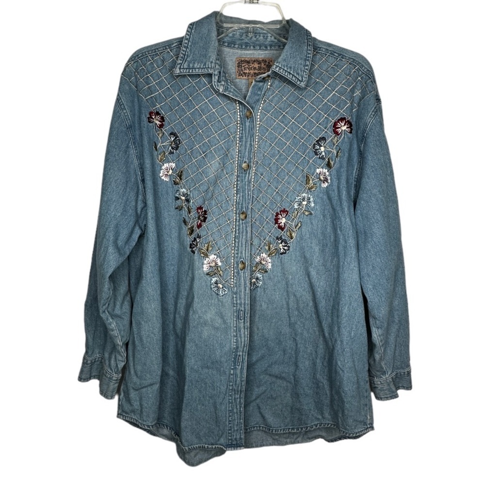Vintage Tantrum Blues Embroidered Shirt